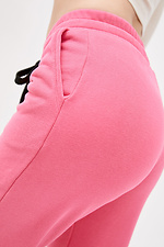 Розовые хлопковые брюки ELIS в спортивном стиле Garne 3037333 фото №4