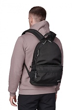 Black urban backpack with external pocket GARD 8038333 photo №4