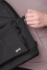 Black urban backpack with external pocket GARD 8038333 photo №5