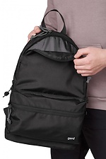 Black urban backpack with external pocket GARD 8038333 photo №6