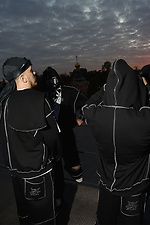 Zipper oversized hoodie Zone black OGONPUSHKA 8043333 photo №12