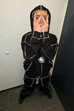 Zipper oversized hoodie Zone black OGONPUSHKA 8043333 photo №14