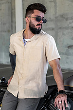 Men's Short Sleeve Shirt Old Money Beige Teamv 8034334 photo №2