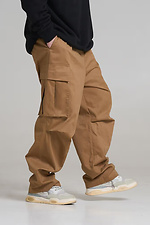 Men's oversized cargo pants Charge camel OGONPUSHKA 8043334 photo №2