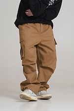 Men's oversized cargo pants Charge camel OGONPUSHKA 8043334 photo №4