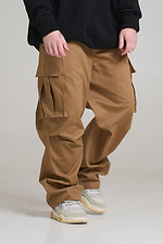 Men's oversized cargo pants Charge camel OGONPUSHKA 8043334 photo №7