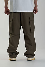 Men's oversized cargo pants Charge khaki OGONPUSHKA 8043335 photo №2