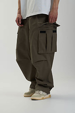 Men's oversized cargo pants Charge khaki OGONPUSHKA 8043335 photo №5