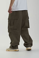 Men's oversized cargo pants Charge khaki OGONPUSHKA 8043335 photo №6