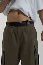 Men's oversized cargo pants Charge khaki OGONPUSHKA 8043335 photo №7