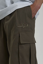 Men's oversized cargo pants Charge khaki OGONPUSHKA 8043335 photo №8