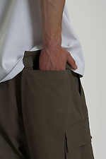 Men's oversized cargo pants Charge khaki OGONPUSHKA 8043335 photo №9