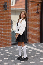 Weiße Kinderkniestrümpfe mit Schleife und Strass M-SOCKS 2040336 Foto №5