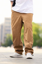 Men's oversized pants Hasla camel OGONPUSHKA 8043336 photo №1