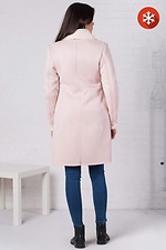 Pink AMELIE sheepskin coat with a wide faux sheepskin turn-down collar Garne 3032337 photo №5