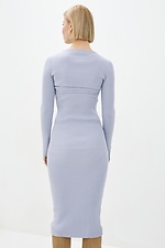 Knitted elegant set: fitted dress, bolero with long sleeves  4038337 photo №3