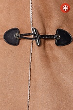Beige AMELIE sheepskin coat with wide faux sheepskin collar Garne 3032338 photo №6