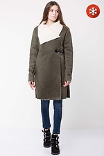 Sheepskin coat AMELIE with a wide turn-down collar made of artificial sheepskin Garne 3032339 photo №2
