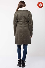 Sheepskin coat AMELIE with a wide turn-down collar made of artificial sheepskin Garne 3032339 photo №5