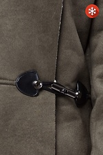 Sheepskin coat AMELIE with a wide turn-down collar made of artificial sheepskin Garne 3032339 photo №6
