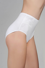 High white cotton panties with lace ORO 4026340 photo №1