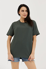 Übergroßes T-Shirt aus grüner Baumwolle für Mädchen GEN 8000340 Foto №1