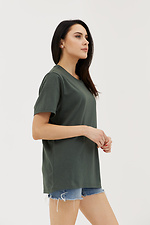 Übergroßes T-Shirt aus grüner Baumwolle für Mädchen GEN 8000340 Foto №2