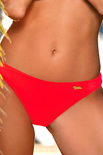 Red swimming trunks thong low with decor Marko 4024343 photo №1