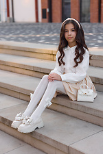 Children's fishnet tights with a bow M-SOCKS 2040344 photo №3