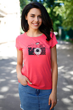 Shot T-shirt with short sleeves and print Lumen 2500344 photo №1