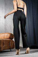 Women's Jeans-Cotton Trousers Straight Teamv Wide Black Teamv 8034344 photo №2