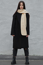 Women's beige fleece scarf Without 8049344 photo №2