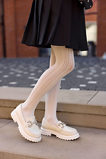 Milchige Strumpfhose für Kinder mit Lochmuster aus Mikrofaser M-SOCKS 2040345 Foto №3