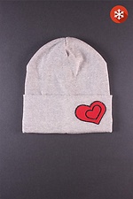 Warm children's knitted hat with fleece lining Garne 3500345 photo №1