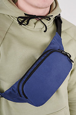 Blue square zippered banana waist bag GARD 8011345 photo №3