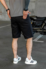 Men's classic Chinos shorts Black Teamv 8034345 photo №3
