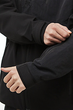 Чоловіча демісезонна куртка з нейлону чорного кольору TUR WEAR 8037345 фото №11