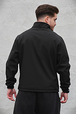 Men's windproof sweatshirt of black color Without 8049346 photo №5