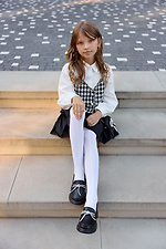 Children's white fishnet microfiber tights M-SOCKS 2040347 photo №2