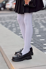 Weiße Netzstrumpfhose aus Mikrofaser für Kinder M-SOCKS 2040347 Foto №3