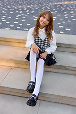 Children's white fishnet microfiber tights M-SOCKS 2040347 photo №6