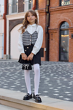 Weiße Netzstrumpfhose aus Mikrofaser für Kinder M-SOCKS 2040347 Foto №7