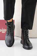 Women's spring-autumn black leather boots  2505347 photo №2