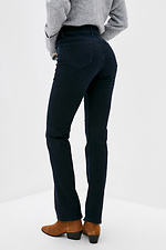 High waist dark straight jeans  4009347 photo №3
