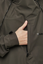 Чоловічий анорак з плащівки на мембрані кольору хакі TUR WEAR 8037347 фото №10