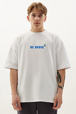 Übergroßes T-Shirt aus Baumwolle mit Brustdruck GEN 9000347 Foto №1