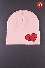 Warm children's knitted hat with fleece lining Garne 3500348 photo №1