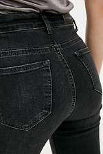 Чорні джинси кльош з завищеною посадкою  4009348 фото №4