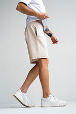Men's knitted shorts BASKET Sand Teamv 8034348 photo №2