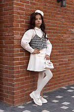 Children's milky microfiber tights 140 den M-SOCKS 2040349 photo №2